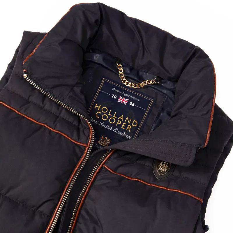 Holland Cooper Banbury Microfibre Gilet - Ink Navy-9